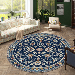 <span class=keywords><strong>Tapis</strong></span> de luxe pliable en flanelle douce de haute qualité fabriqué à la machine décoration de salon marocain <span class=keywords><strong>tapis</strong></span> <span class=keywords><strong>rond</strong></span> rétro personnalisable - Product Image 6
