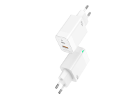 Chargeur mural portable DQS 45W GaN, compatible PPS USB-A Type-C QC3.0/PD, charge super rapide, certifié CE/FCC, prix d'usine