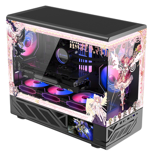 Boîtier PC Hurricane Beast Anime, thème Puella <span class=keywords><strong>Magi</strong></span> Madoka Magica, motif personnalisé élégant, boîtier <span class=keywords><strong>de</strong></span> jeu |   Compatible avec M-ATX/ITX |   Liquide 360 mm - Product Image 1