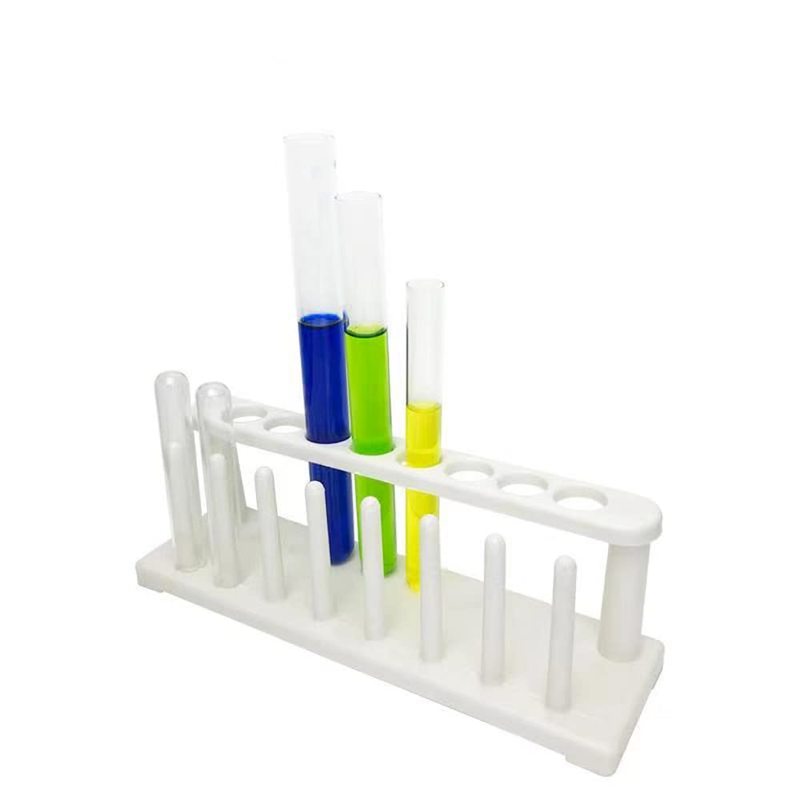 Clear Plastic Test Tube Holder Rack