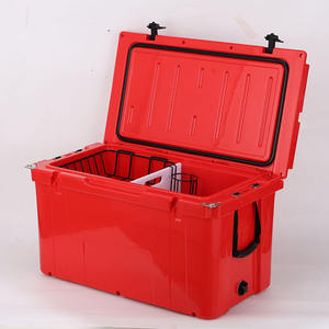 Glacière isotherme rotomoulée moderne 78QT avec panier pour canettes, idéale pour le camping, les fêtes à la plage, portable - Product Image 6