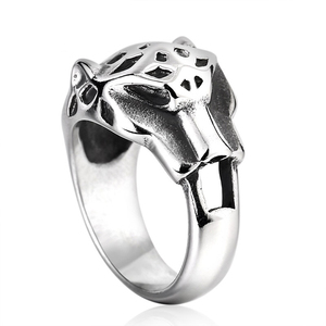 Bague en acier inoxydable avec motif Animal léopard pour homme, bijoux, offre spéciale - Product Image 2