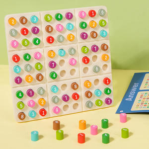 Jouets en bois éducation précoce enseignement Puzzle <span class=keywords><strong>Sudoku</strong></span> échiquier jouet autre jouet éducatif Montessori - Product Image 2