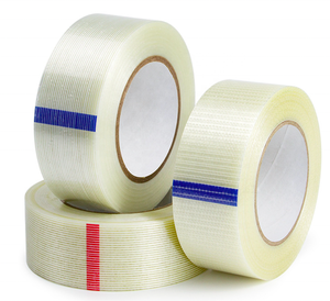 Tùy chỉnh vải gia cố dính sợi thủy tinh hai mặt tráng chéo Filament băng cho Băng điện - Product Image 3