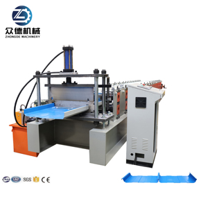 Macchina per la produzione di tegole in <span class=keywords><strong>lamiera</strong></span> d'acciaio a rullatura, con sistema di bloccaggio automatico a giunto verticale, per la formatura di coperture metalliche - Product Image 1