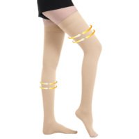 Chaussettes de compression en nylon à bout fermé, taille plus, 30-40 mmHg, pour varices – Vente chaude usine