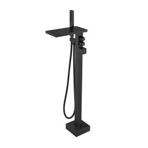 <span class=keywords><strong>Colonne</strong></span> de douche autoportante en laiton chromé avec <span class=keywords><strong>mitigeur</strong></span> pour <span class=keywords><strong>baignoire</strong></span>, finition Gun Metal, pour salle de bain - Product Image 4