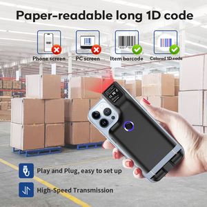 Escáner de Código de Barras JR-101DC con Clip para Celular, Terminal POS, QR, <span class=keywords><strong>1D</strong></span>, <span class=keywords><strong>2D</strong></span>, PDF417, Data Matrix, para Almacén, Supermercado, USB - Product Image 5