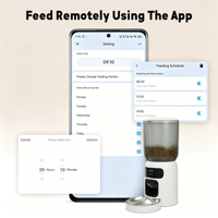 Distributeur intelligent de nourriture pour animaux à double objectif avec laser, distributeur automatique de nourriture pour chats et chiens 6L avec caméra 2K et alimentation programmée via application, pour aliments lyophilisés, double alimentation de secours