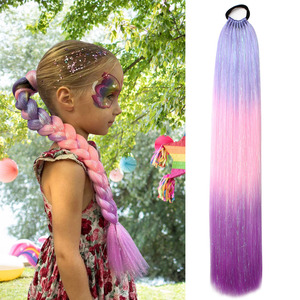 YDDM Haarextensies, clip-in extensies, donkerbruin, golvende