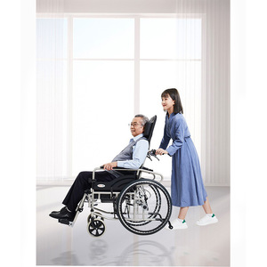 Taikang Sunshine Wheelchair 25G1 Aluminum Alloy Manual Folding Lightweight High <b>Backrest</b> For Seniors Disabled Patients - Product Image 2
