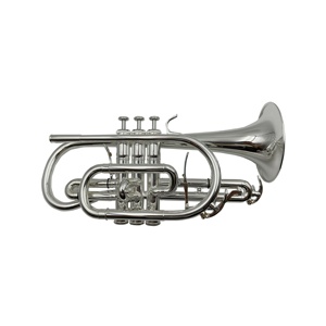 Seasound Chất lượng cao jyct408s BB Key <span class=keywords><strong>Cornet</strong></span> trumpet brass cơ thể với mạ bạc kích hoạt và phím OEM - Product Image 1