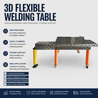 Table de soudage flexible 3D D28 System, plateforme de travail de soudage industrielle usinée avec précision