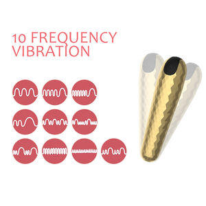 AIERSHA <span class=keywords><strong>Vibrator</strong></span> peluru Mini silikon ABS Stimulator getaran 10 frekuensi klitoris Diamante warna - Product Image 2