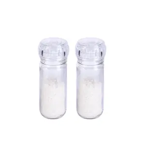 Hot selling special design disposable 100ml glass salt pepper mills grinder