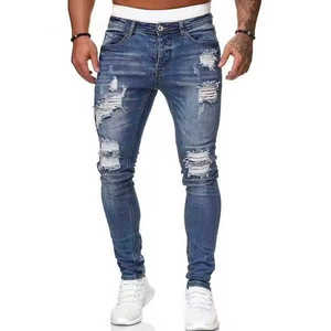 Nouvelle Arrivée <span class=keywords><strong>Jeans</strong></span> en Coton pour <span class=keywords><strong>Homme</strong></span> Coupe Droite Toutes Saisons - Lavage Clair Formel En Stock Vrac <span class=keywords><strong>Pas</strong></span> <span class=keywords><strong>Cher</strong></span> Lot de Stock Aléatoire - Product Image 4