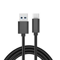 Câble de données USB 3.0 5 Go de type C t en nylon tissé, câble de charge rapide USB-c mâle vers USB QC 3.0 3A pour appareil de téléphone mobile avec Usbc