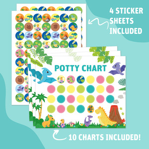 Tableau de récompenses personnalisé pour l'apprentissage de la propreté des enfants, outil de renforcement positif pour le développement des habitudes aux toilettes, autocollants pour l'apprentissage de la propreté - Product Image 1