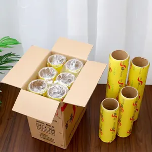 High Quality Thickening Stretch Film Fruits And Vegetables Fresh Keeping Food Wrapping Pvc Cling Film For Wholesales Supermarket