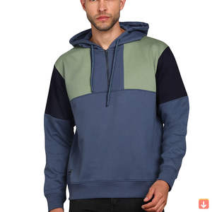 Sudadera con Capucha para Hombre, 100% Algodón, Personalizable al por Mayor, de Alta Calidad, Corte Ajustado, Básica, con Media Cremallera, 2026 - Product Image 1