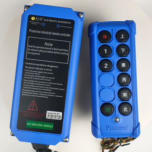 Control Remoto Industrial por Radio para Polipasto Eléctrico de 8 Botones de Velocidad Única de Plástico y Silicona Global Trends - Product Image 3