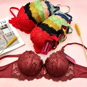 Modelo AS001 de $1.3, Talla 38-44B, Sujetador de Encaje con Cobertura Total para Mujeres Africanas con Pechos Grandes, Sujetador de Copa Completa para Adolescentes y Chicas - Product Image 1