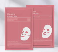 Masque en tissu au collagène pour femmes - Sans cruauté animale, origine Guangdong, acide hyaluronique, vitamine C, hydratant, blanchissant, masque facial, marque privée