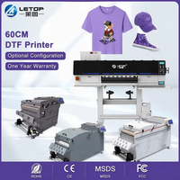 Mesin Cetak Transfer DTF Roll to Roll Film PET Impresora Plotter Printer Inkjet Industri LETOP Factory 60CM
