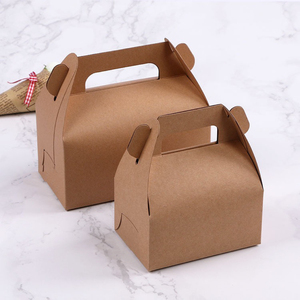 Multiple Sizes Dessert Cake Treat Boxes Gable Party Favor Boxes With Handle