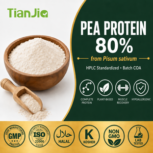 Proteine Isolate di Pisello Tianjia in Polvere 80% - Proteine Vegetali per Nutrizione Sportiva, <span class=keywords><strong>Alimenti</strong></span> Vegani <span class=keywords><strong>e</strong></span> Applicazioni Alimentari - Product Image 2