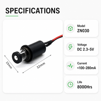 ZhonNa 360 °   Module laser vert omnidirectionnel 520nm DC 2.3-5V, accessoire de testeur de niveau, outil optique, pièces et composants d'instruments