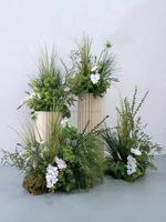 Champ vent forêt mariage vert fleur boule fleurs artificielles en gros fleurs artificielles pour la décoration de mariage