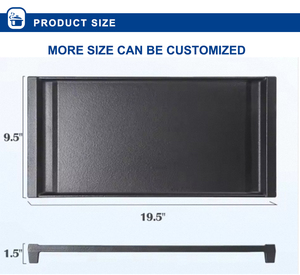 Bandeja Rectangular <span class=keywords><strong>para</strong></span> Asar Carne, Ecológica y Fácil de Limpiar, de Hierro Fundido, <span class=keywords><strong>sin</strong></span> Asas, <span class=keywords><strong>para</strong></span> Cocina - Product Image 2