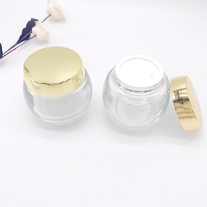 Vente en gros de pots cosmétiques en verre personnalisés de 15g/30g/50g/100g/120g, pots en verre pour crème pour le visage, emballage cosmétique - Product Image 5