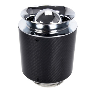 Filtre à air en fibre de carbone à tête de champignon, haut débit, pour mise à niveau automobile, ajustement universel, construction en alliage d'aluminium - Product Image 1