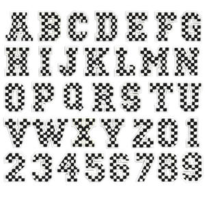 Set vendita fabbrica fatto da te il tuo Logo personalizzato regali per bambini ciondoli all'ingrosso nero bianco lettere <span class=keywords><strong>numeri</strong></span> zoccoli <span class=keywords><strong>scarpe</strong></span> - Product Image 1