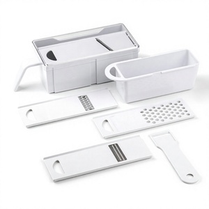 Multi Blades <b>Vegetable</b> Slicer Mandoline, <b>Multifunctional</b> Food Shredder <b>Cutter</b> for Slicing, Shredding, Grating - Product Image 1