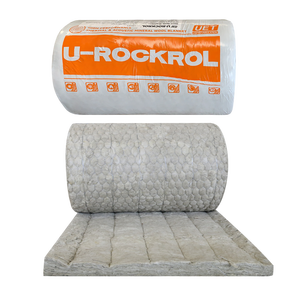 <span class=keywords><strong>Isolation</strong></span> thermique ignifuge haute densité classe A1 80kg/m3 50mm 75mm rouleau de laine de roche avec couverture en laine de roche en treillis métallique - Product Image 5