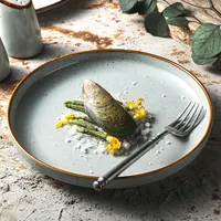 Dinnerware Japanese Dinnerware Hand Painted Japanese Style Rustic Speckled Kiln Changing Glaze Grey Ceramic Dinnerware