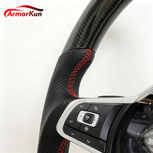 Volant en fibre de carbone personnalisé pour Volkswagen <span class=keywords><strong>Golf</strong></span> 4 5 6 6r 7 7.5 <span class=keywords><strong>8</strong></span> MK 4 5 6 7 7.5 <span class=keywords><strong>8</strong></span> 7 R GTI GTD <span class=keywords><strong>GTE</strong></span> - Product Image 3