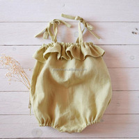 Vêtements pour bébé en dentelle, en mousseline douce, en coton biologique, combinaison pour nouveau-né, combinaison pour bébé fille, vente en gros