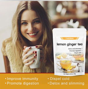Té de 14 Días para Pérdida de Peso Rápida, Té Natural Quemagrasas, Adelgazante y Detox, Bolsitas de Té para un Vientre Plano, Marca Privada, Venta al por Mayor, OEM, Limón y Jengibre 100% - Product Image 2