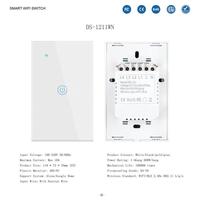 Interrupteur mural 110V Toma Corriente Interruptor Inteligente WIFI De Pared Tuya Smart Switch Socket