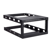 Rak Dinding Terbuka Open Frame Rack 19" Server Rack 6U 9U 12U SPCC Baja Canai Dingin 19" Braket Pemasangan Dinding