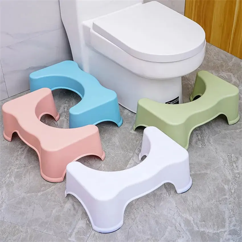 Tabouret de toilette épais, salle de bain Squatty pot repose-pieds ménage pédale pas à pas siège pieds tabouret de toilette Portable