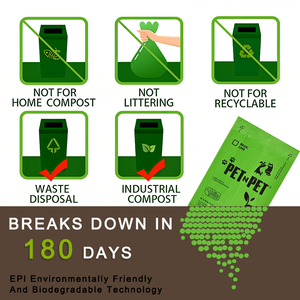 Gran oferta, bolsa de caca de perro soluble en agua, bolsas Diggie desechables personalizadas, fabricante, venta al por mayor, función sostenible - Product Image 4