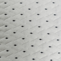 Nouveau tissu de matelas jacquard à motifs blanc 400 g/m², tissu de matelas jacquard 100 % polyester DTY