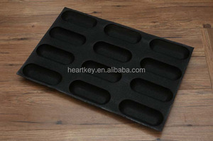 12 Cavity Perforated Baguette <b>Mat</b>, Silform Non-Stick <b>Silicone</b> Baguette <b>Baking</b> <b>Mat</b> - Product Image 3