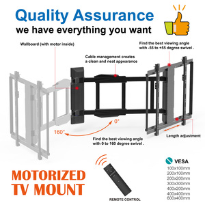 Support mural <span class=keywords><strong>TV</strong></span> robuste 940mm <span class=keywords><strong>bras</strong></span> Long support <span class=keywords><strong>TV</strong></span> pivotant Max VESA 600*400mm supports muraux <span class=keywords><strong>TV</strong></span> motorisés - Product Image 2