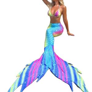 YLN-250424 Vente chaude Nouveau style <span class=keywords><strong>Maillot</strong></span> <span class=keywords><strong>de</strong></span> <span class=keywords><strong>bain</strong></span> sirène pour femmes <span class=keywords><strong>Maillot</strong></span> <span class=keywords><strong>de</strong></span> <span class=keywords><strong>bain</strong></span> trois pièces à imprimé multicolore - Product Image 1